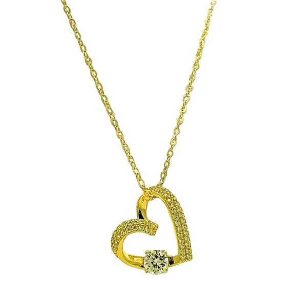 Sofia Heart Necklace color gold - Picture 3 of 3